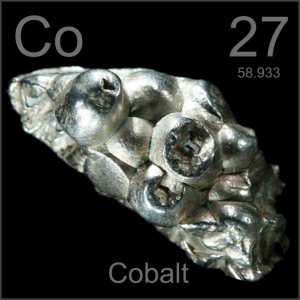 Co鈷元素圖，表示鈷在永磁材料中的應用